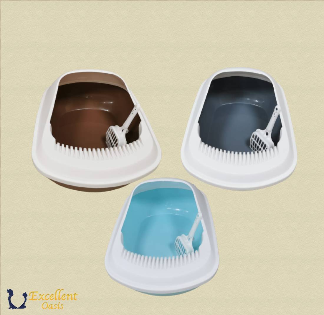 Cat Litter Box Pan with Scoop 50.5 x 38 x 23