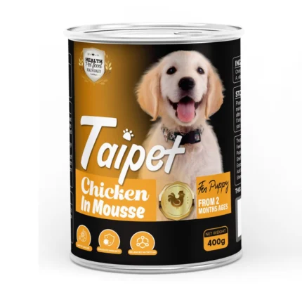 Taipet Puppy Canned Wet Food Chicken in Mousse 400g