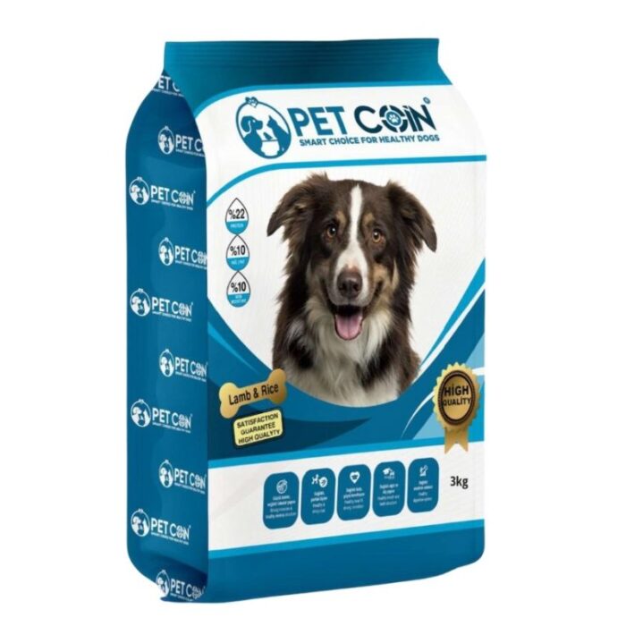 PetCoin Adult Dog Lamb & Rice 3kg - Image 1